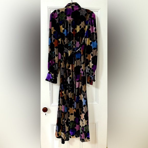 SEA NEW YORK Estrella Star Print Velvet Dress- size Small - Picture 8 of 9